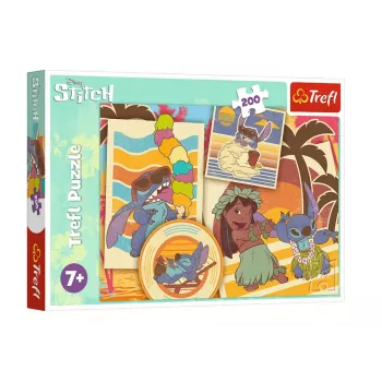 TREFL PUZZLE Dėlionė 200 dalių Muzikinis pasaulis Lilo ir Stitch Trefl 13304