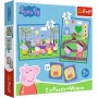TREFL PUZZLE Dėlionė - 2in1 + Memos - Laimingos akimirkos su Paršeliu Pepa Trefl 25885