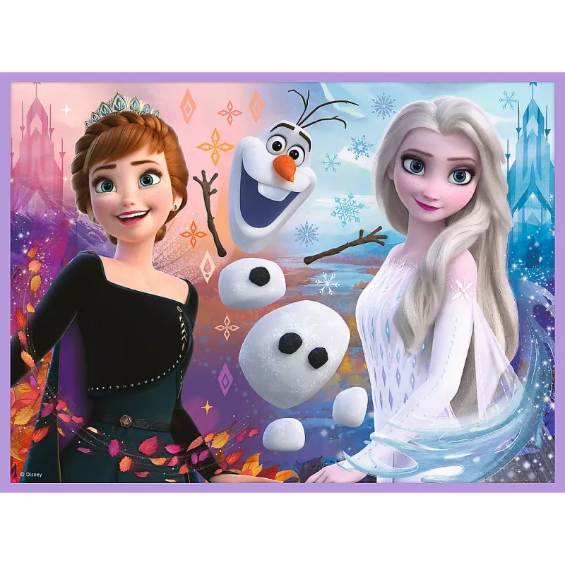 TREFL PUZZLE Dėlionė 2in1 + Memo Princesses in Their Land - Disney Frozen 2 93335