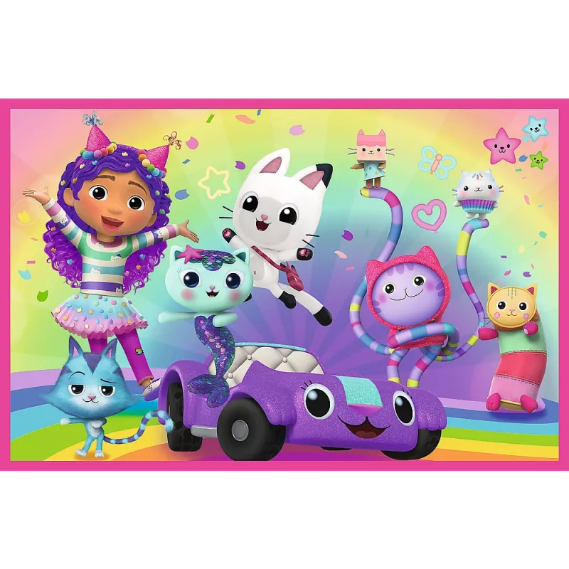 TREFL PUZZLE Dėlionė - 2x24 - Linksmybės su Gabby - Visuotinė Gabby Lėlių Namelis Trefl 34433