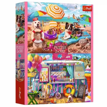 TREFL PUZZLE Dėlionė - 2x500 - Holiday Time Trefl 37533