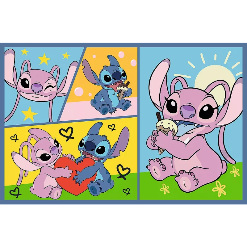 TREFL PUZZLE Dėlionė 2x70 Su Stiču nėra nuobodu Disney Lilo Stitch Trefl 34444