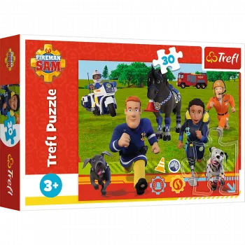 TREFL PUZZLE Dėlionė - 30 - Pasiruošęs padėti gaisrininkas Semas Trefl 18297