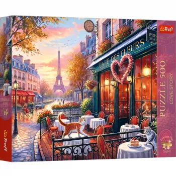 TREFL PUZZLE Dėlionė - 500 - Love Story: Paris Romance - Trefl 37621
