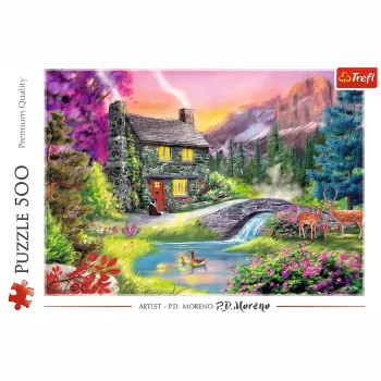 TREFL PUZZLE Dėlionė – 500 detalių – Kalnų idilė Trefl 37325