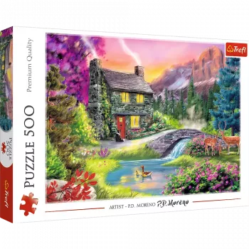 TREFL PUZZLE Dėlionė – 500 detalių – Kalnų idilė Trefl 37325