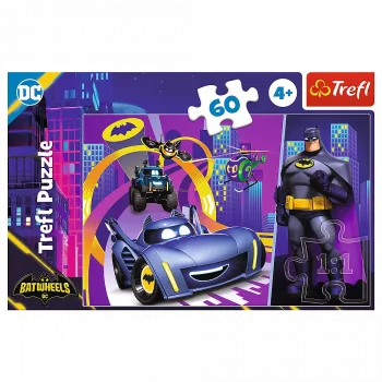 TREFL PUZZLE Dėlionė - 60 - Betmenas ir jo transporto priemonės