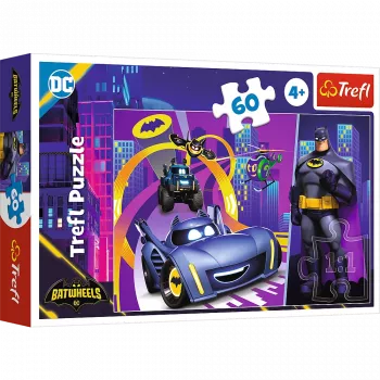 TREFL PUZZLE Dėlionė - 60 - Betmenas ir jo transporto priemonės