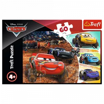 TREFL PUZZLE Dėlionė - 60 - Žaibas Makvynas su draugais - Disney Cars 3 17327