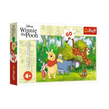 TREFL PUZZLE Dėlionė 60 Yummy Honey Disney Winnie the Pooh Trefl 17411