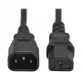 Tripp PDU Power Cord C13 į C14 10A 250V H05VV-F 2m (6.6ft) Juoda