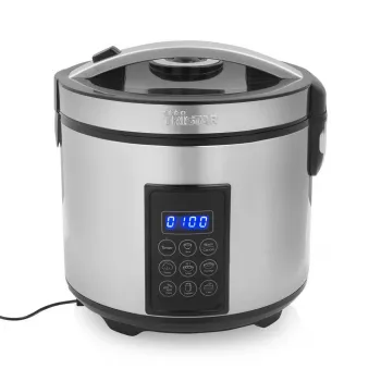 Tristar RK-6138 Skaitmeninis ryžių ir garų puodas, 1.5 L, 500 W, nerūdijantis plienas ir plastikas, juodas