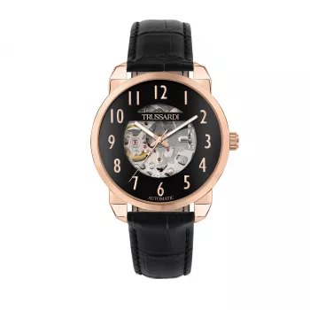 Trussardi vyriškas T-Evolution kvarcinis laikrodis R2421154001 40mm mėlynas ciferblatas nerūdijantis plienas