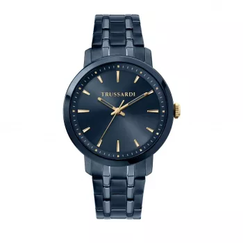 Trussardi vyriškas laikrodis R2453147007 41mm nerūdijantis plienas mėlynas ciferblatas