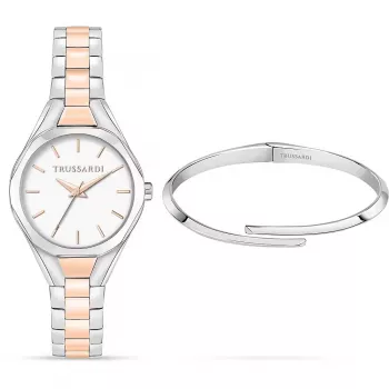 Trussardi T-Light moteriškas kvarcinis laikrodis R2453159503 30mm sidabrinis nerūdijantis plienas