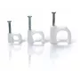 TRYTYT FLOP-O3 apvalūs kabelių laikikliai su vinimi, kabeliams iki 3,5 mm, balti, 100 vnt.