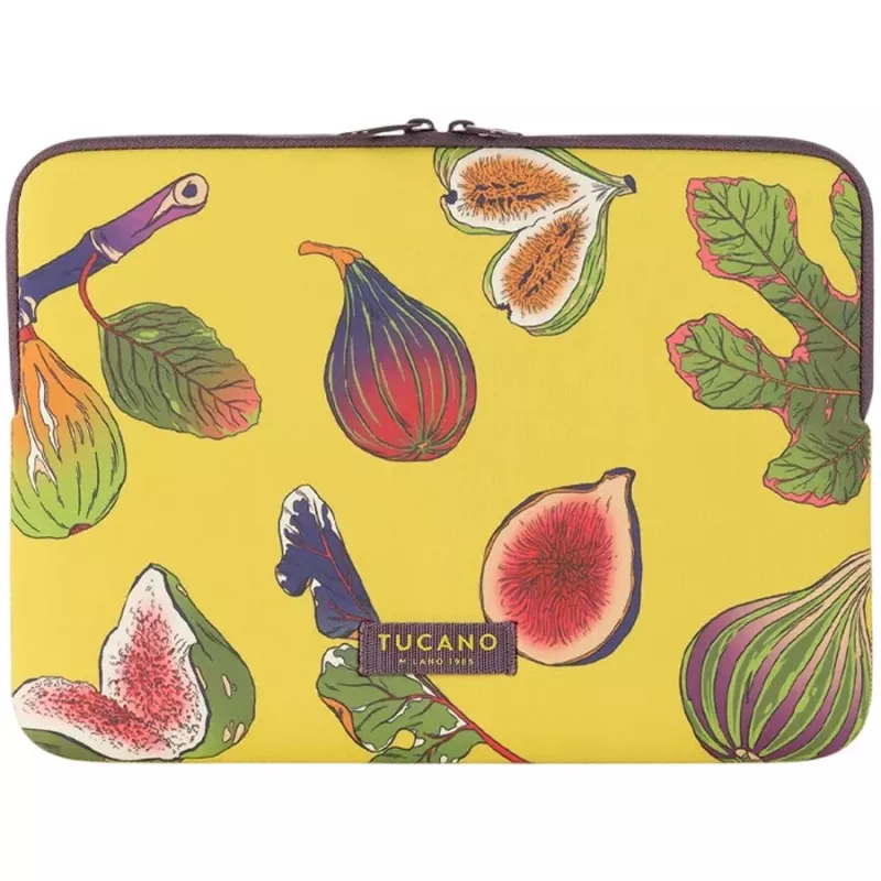TUCANO SCHIZZO dėklas MacBook 13 colių - Acid Green neopreno itin plonas su apsauga nuo slydimo