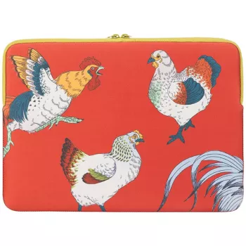 TUCANO SCHIZZO dėklas MacBook Air 15 colių / nešiojamiesiems 13-14 colių, Fauna Galline oranžinis
