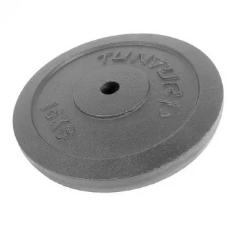 Tunturi 15kg Ketaus svorio plokštelė, juoda