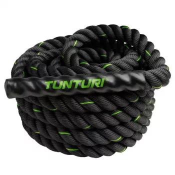 Tunturi Battle Rope 12m – 38mm didelio tankio poliesterio treniruoklių virvė