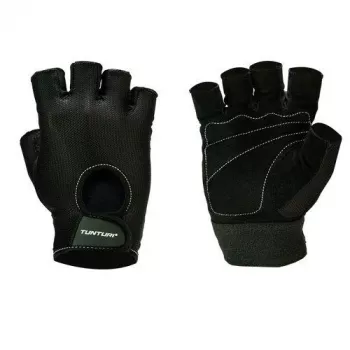 Tunturi Easy Fit Pro treniruočių pirštinės – didelis (L) dydis, juodos spalvos