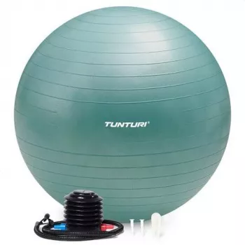 Tunturi mankštos kamuolys su pompa, 90 cm, Anti-Burst, Petrol