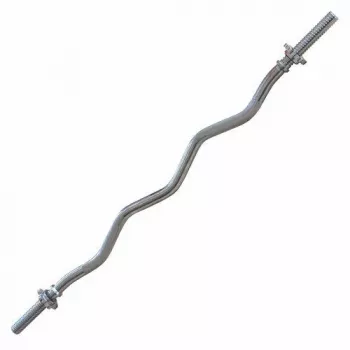 Tunturi EZ Curl Bar 120 cm su Chromuotu Plienu ir Rombine Griovelio Danga