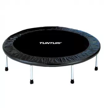 Tunturi Funhop Sports Trampoline 125 cm su reguliuojama rankena, bungee virvėmis, juoda/žalia, iki 120 kg