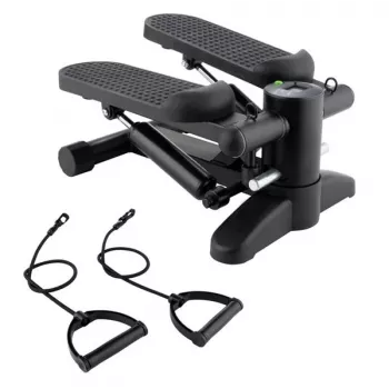 Tunturi Mini Stepper su ekranu, juoda