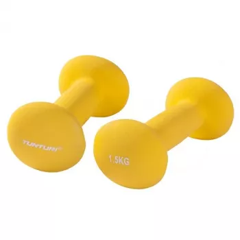 Tunturi Neoprene Dumbbell Pair 1,5 kg geltona