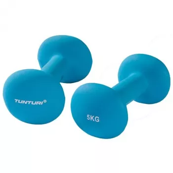 Tunturi Neopreno Hanteliai 5 kg (pora) – mėlyni