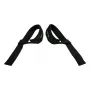 Tunturi Padded Weight Lifting Straps - 1 pora, juodi, neopreninė riešo atrama, 60 cm