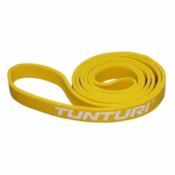 Tunturi Power Band Light atsparumo juosta – geltona (104 x 2.2 cm)