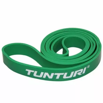 Tunturi Power Band Medium Loop Resistance Band (žalia, 104 x 2.9 cm, natūralus lateksas)