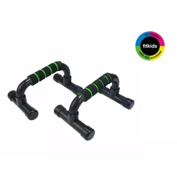 Tunturi Push Up Bar - juodos spalvos, 2 vnt. rinkinys, plieninis rėmas su ergonomiškomis PVC putų rankenomis