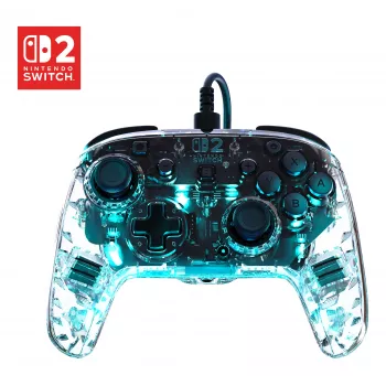 Turtle Beach Afterglow Clear Wired RGB Gaming Controller, Xbox Series X|S, Xbox One, Windows 10/11