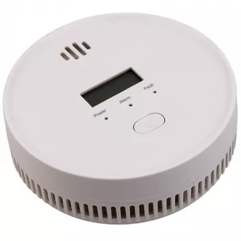 TUYA Smart Dūmų ir Anglies Monoksido Detektorius su Wi-Fi (2.4GHz) – Fotoelektrinis ir Elektrocheminis