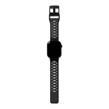 UAG Scout Silicone Watch Strap, skirtas Apple Watch 49mm/45mm/44mm/42mm – juoda