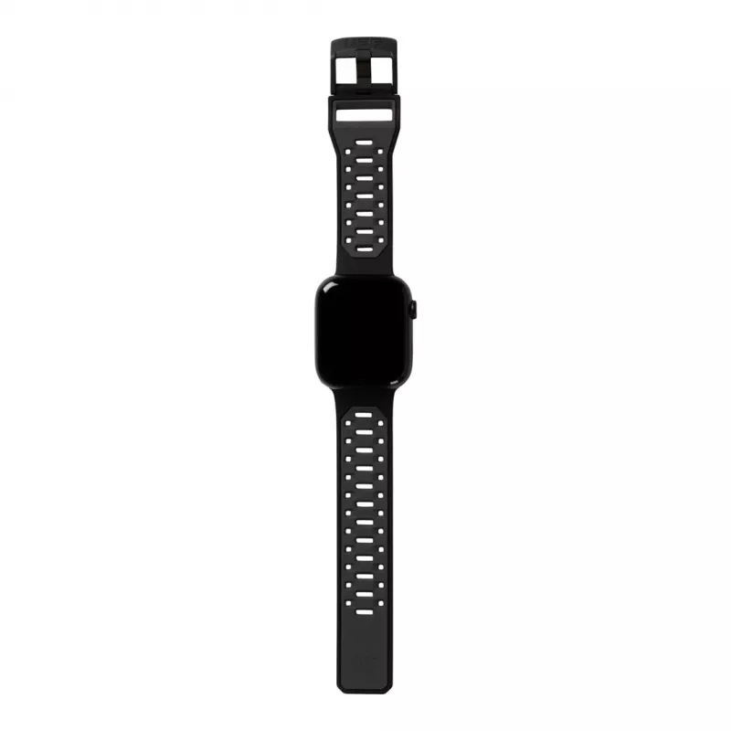 UAG Scout Silicone Watch Strap, skirtas Apple Watch 49mm/45mm/44mm/42mm – juoda