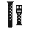 UAG Scout Silicone Watch Strap, skirtas Apple Watch 49mm/45mm/44mm/42mm – juoda