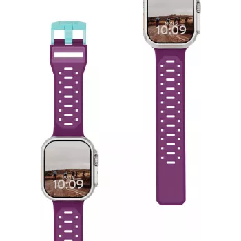UAG Urban Armor Gear Civilian apyrankė Apple Watch Ultra/44/45/46mm - Deep Purple/Aqua 194002114E5F