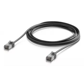 UBIQUITI UACC-CABLE-PATCH-OUTDOOR-C6A-3M-BK Itin plonas ekranuotas lauko Cat6a laidų rinkinys (3 m, juodas)