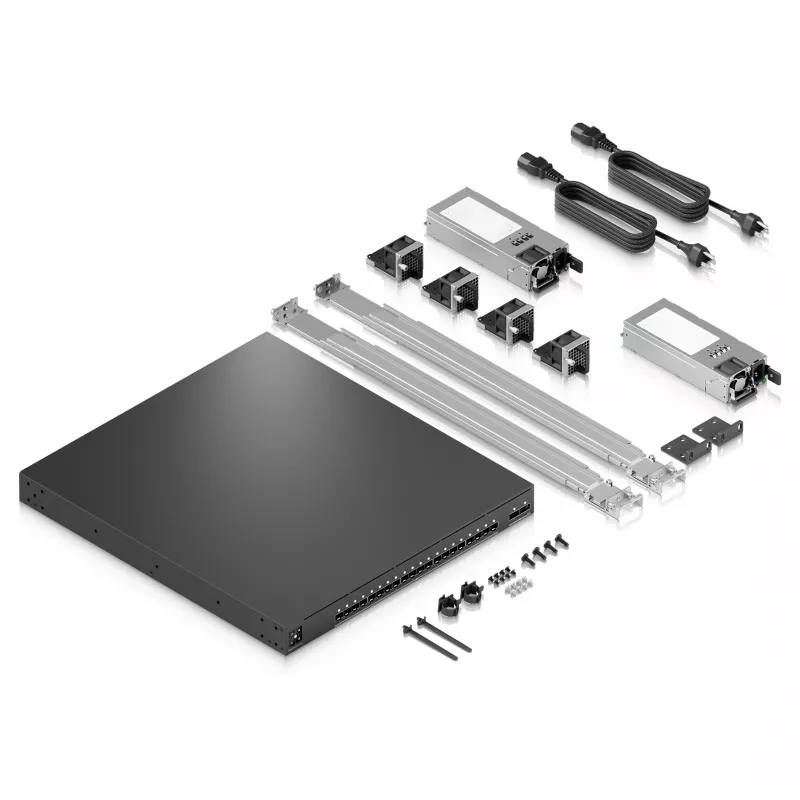 Ubiquiti UniFi EAV-Fiber 22 prievadų pilnai valdomas 3 lygmens 10G/100G agregacinis komutatorius