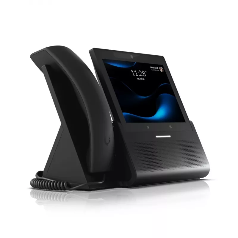 Ubiquiti UniFi Talk UTP-G3-Touch-Enterprise VoIP belaidis stalinis telefonas su jutikliniu ekranu, juodas, Wi-Fi