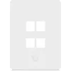 Ubiquiti Universal Keystone Wall Plate 4-Port Vertikalus – švarus, pritaikomas dizainas (UACC-WP-KEYSTONE-V-4P)