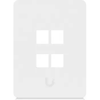 Ubiquiti Universal Keystone Wall Plate 4-Port Vertikalus – švarus, pritaikomas dizainas (UACC-WP-KEYSTONE-V-4P)