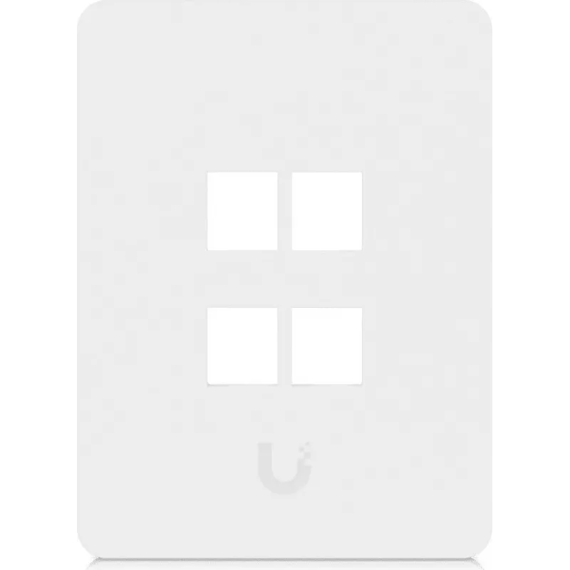 Ubiquiti Universal Keystone Wall Plate 4-Port Vertikalus – švarus, pritaikomas dizainas (UACC-WP-KEYSTONE-V-4P)