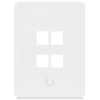 Ubiquiti Universal Keystone Wall Plate 4-Port Vertikalus – švarus, pritaikomas dizainas (UACC-WP-KEYSTONE-V-4P)