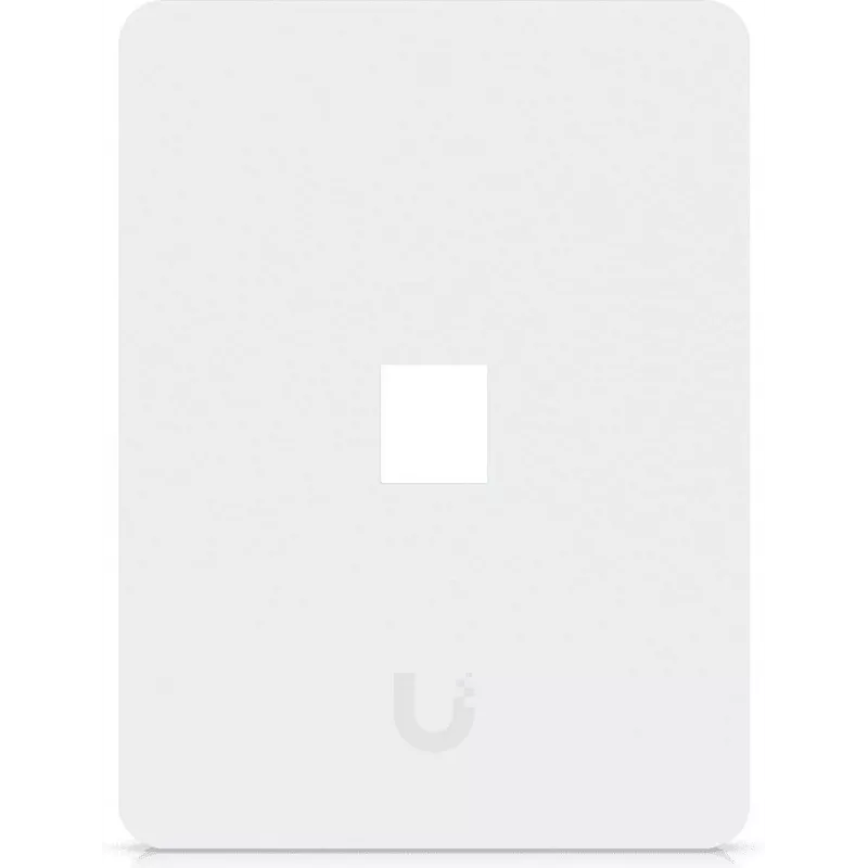 Ubiquiti Universal Keystone Wall Plate – švarus, pritaikomas dizainas, 1 prievadas (balta)