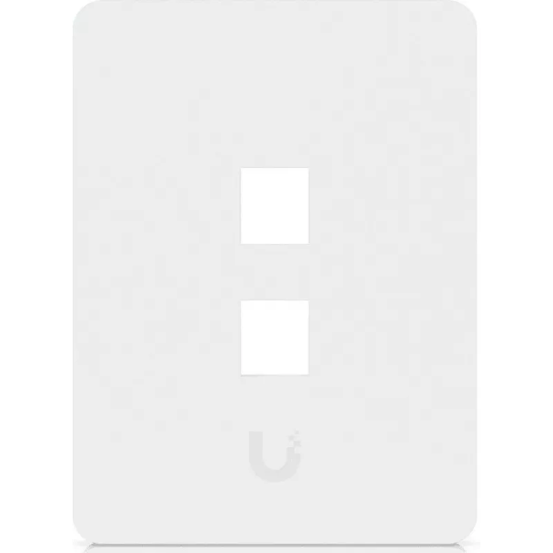 Ubiquiti Universal Keystone sieninė plokštelė Clean, pritaikoma apdaila, 2 prievadų vertikali (UACC-WP-KEYSTONE-V-2P)